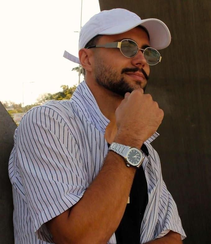 Watches Analog Black and Silver Dial Men's Watch